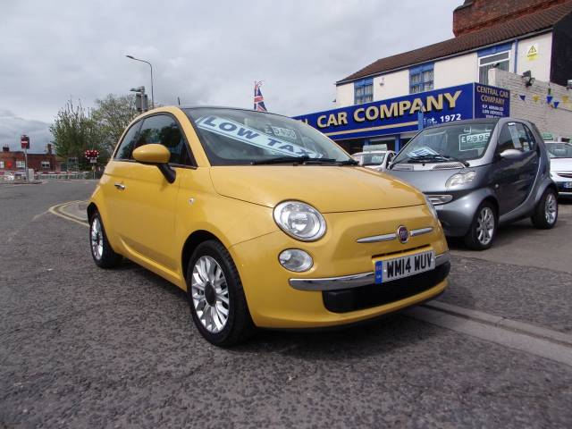 Fiat 500 1.2 Lounge 3dr [Start Stop] Hatchback Petrol Yellow